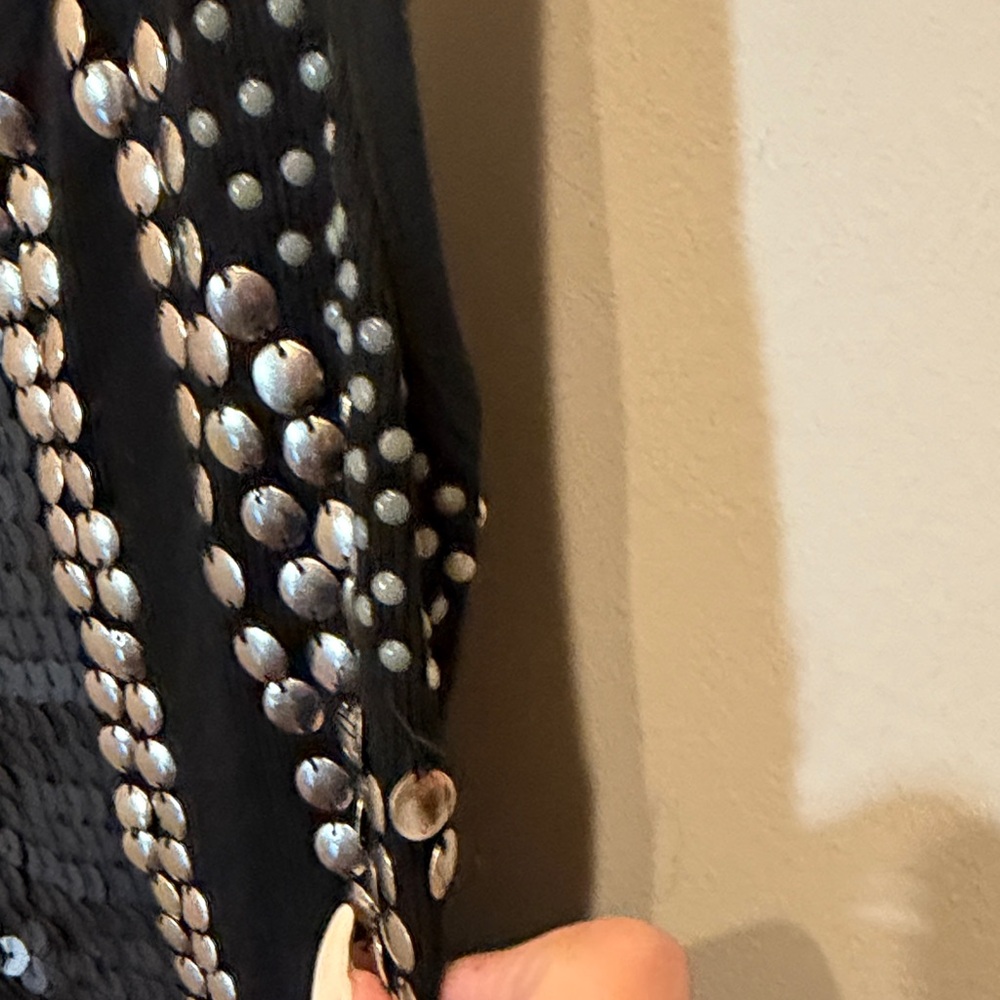 Papaya Black and Silver Sequin Tank Top - Picture 3 of 4